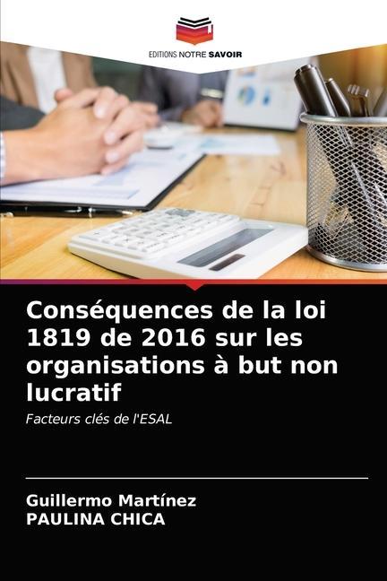 Książka Consequences de la loi 1819 de 2016 sur les organisations a but non lucratif Martinez Guillermo Martinez