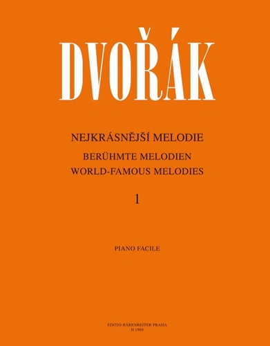 Könyv Nejkrásnější melodie 1 Antonín Dvořák