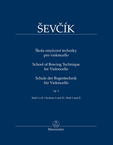 Book Škola smyčcové techniky pro violoncello Otakar Ševčík