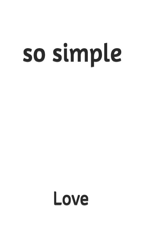 Knjiga so simple Love