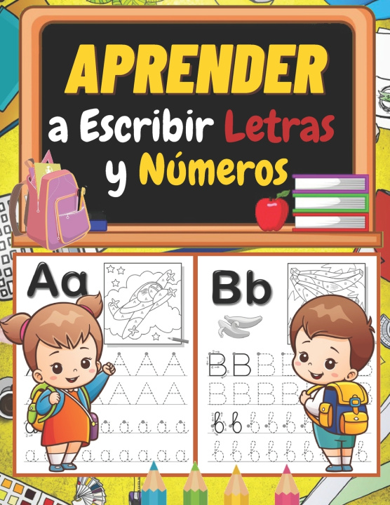 Libro Aprender a Escribir Letras y Numeros Carla Adriana Carla