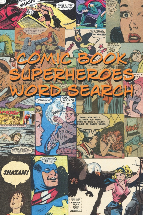 Boek Comic Book Superheroes Word Search Sarkis Patrick Sarkis