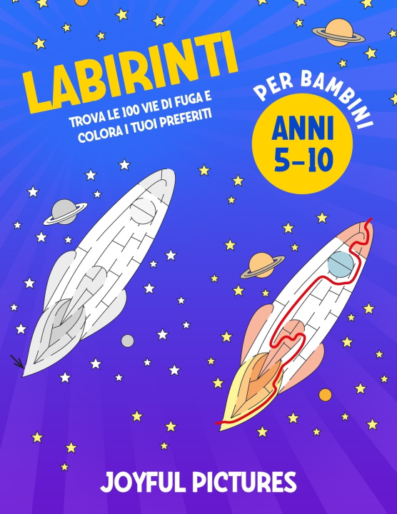 Boek Labirinti per bambini 5-10 anni Pictures Joyful Pictures