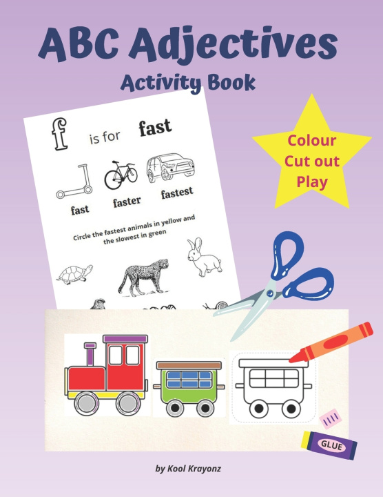 Libro ABC Adjectives Activity Book Kool Krayonz