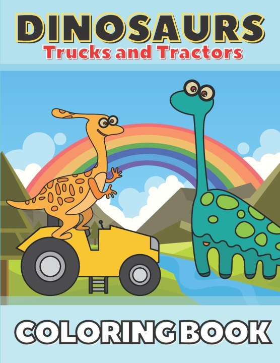 Libro Dinosaurs Trucks and Tractors Coloring Book Jar Pixi Jar