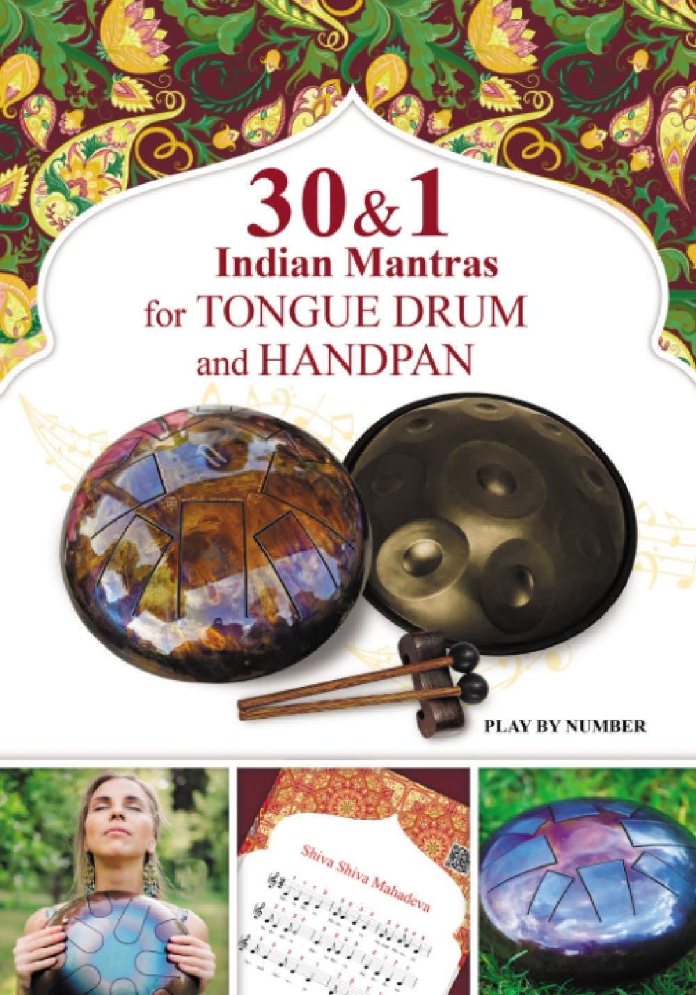 Könyv 30 and 1 Indian Mantras for Tongue Drum and Handpan Veda Gupta