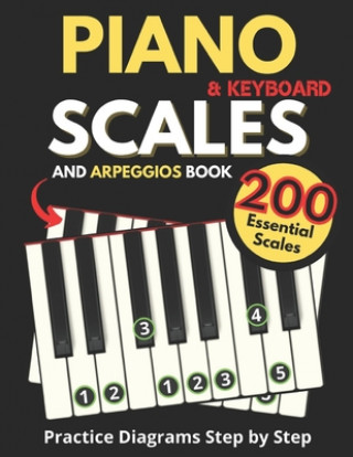 Kniha Piano & Keyboard Scales and Arpeggios Book, Practice Diagrams Step by Step Publishing Peter Music Publishing