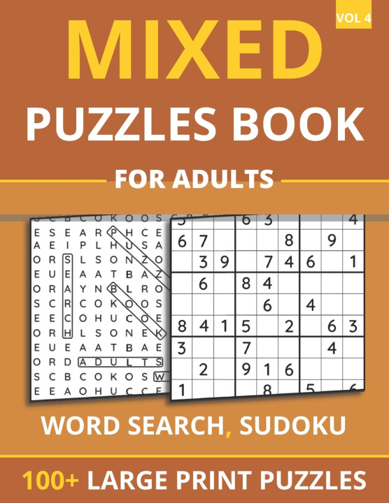Kniha Mixed Puzzles Book For Adults - Word Search, Sudoku BOOKS FANAFTER BOOKS