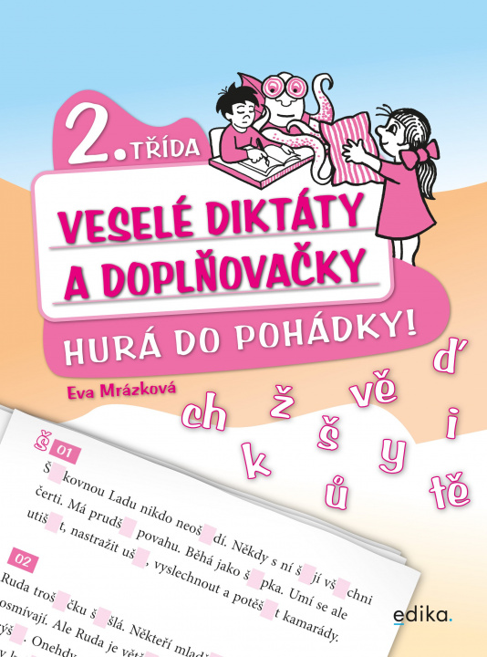 Książka Veselé diktáty a doplňovačky 2. třída Eva Mrázková