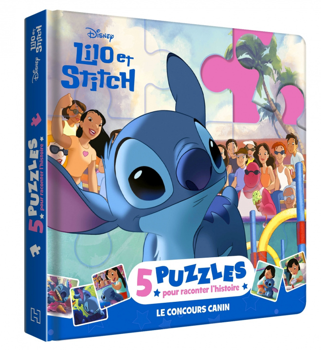 Kniha LILO ET STITCH - Mon Petit Livre Puzzle - 5 puzzles 9 pièces - Disney 