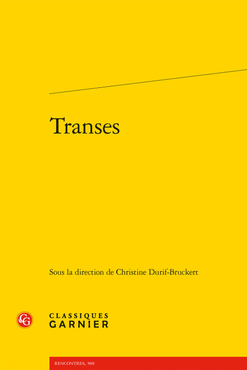 Knjiga Transes Christine Durif-Bruckert