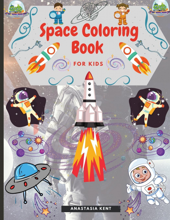 Libro Space Coloring Book for Kids Anastasia Kent