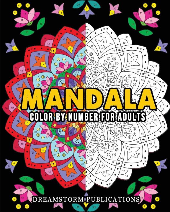 Carte Mandala Color by Number for Adults 