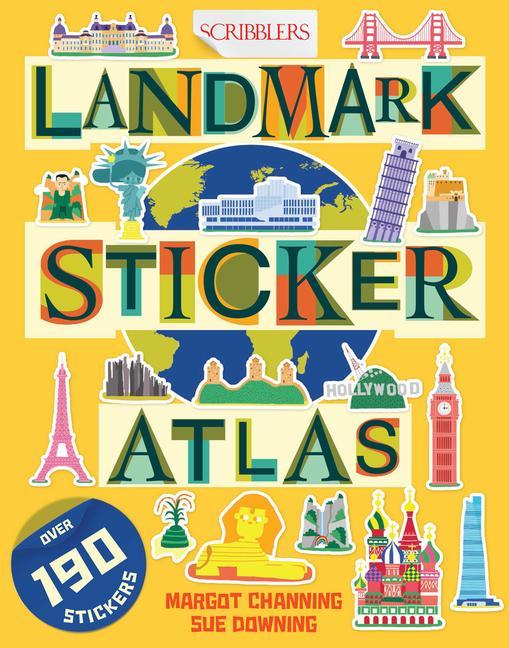 Carte Scribblers Landmark Sticker Atlas Sue Downing