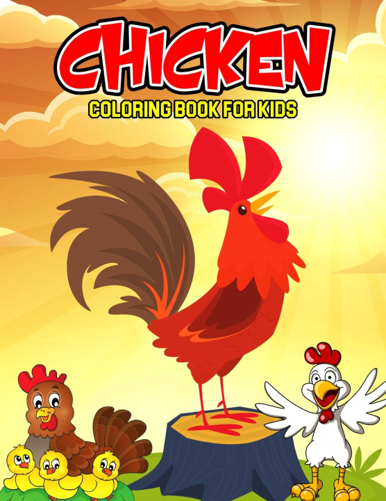 Knjiga Chicken Coloring Book for Kids Cheesy Bear