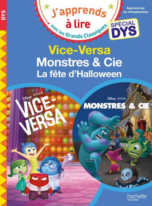 Carte Disney Pixar - Spécial DYS  (dyslexie) : Vice-Versa / Monstres et cie, la fête d'Halloween Isabelle Albertin