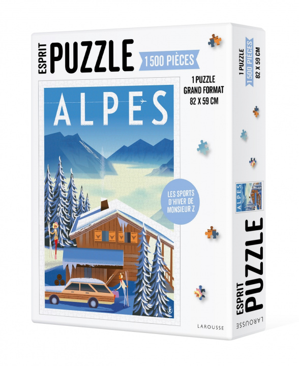 Βιβλίο Puzzle Alpes de Monsieur Z (1500 pièces) 