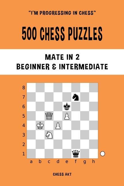 Książka 500 Chess Puzzles, Mate in 2, Beginner and Intermediate Level 