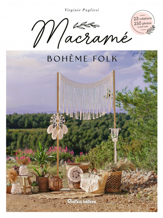 Buch Macramé bohème folk Virginie Pugliesi