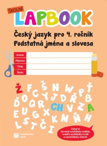 Kniha Školní lapbook: ČJ pro 4. ročník - Podstatná jména a slovesa 