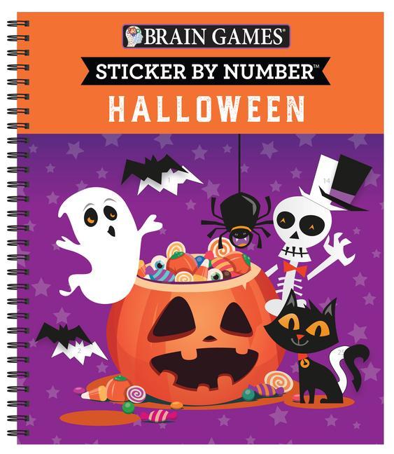 Carte Brain Games - Sticker by Number: Halloween: Volume 1 Brain Games