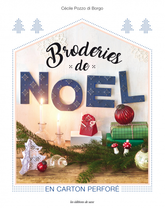 Книга Broderies de Noël sur carton perforé Cecile Pozzo di Borgo