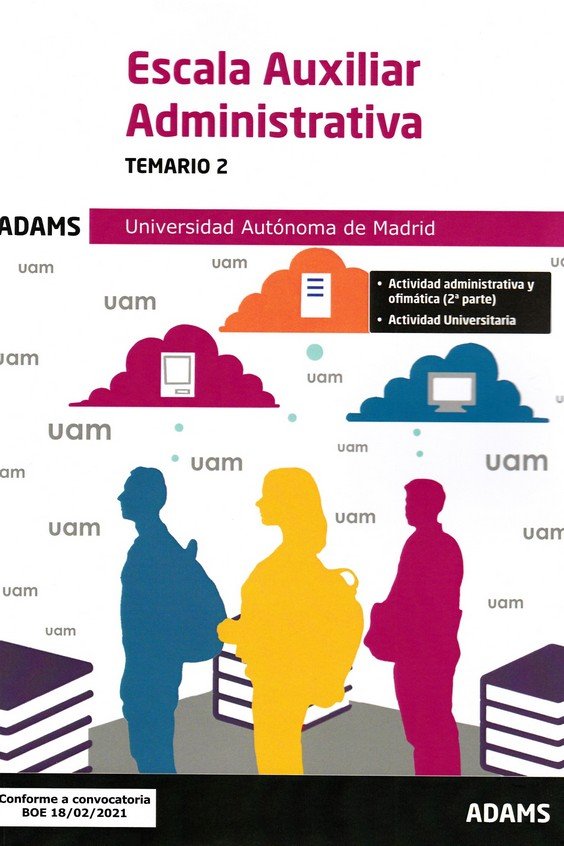 Kniha ESCALA AUXILIAR ADMINISTRATIVA - TEMARIO 2 ( UNIVERSIDAD AUTONOMA 