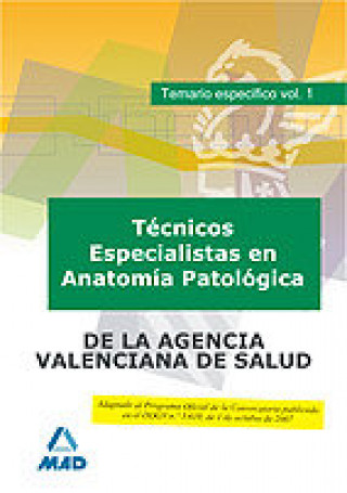 Carte TECNICO ESPECIALISTA EN ANATOMIA PATOLOGICA, DE INSTITUCIONE EDITORIAL MAD