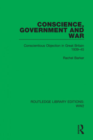 Kniha Conscience, Government and War Rachel Barker