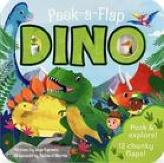Kniha Dinosaur Peek a Flap Children's Board Book 