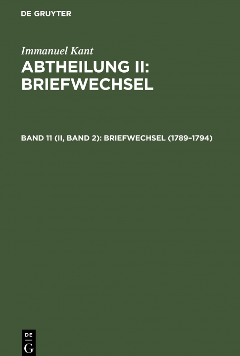 Buch 1789-1794 No Contributor