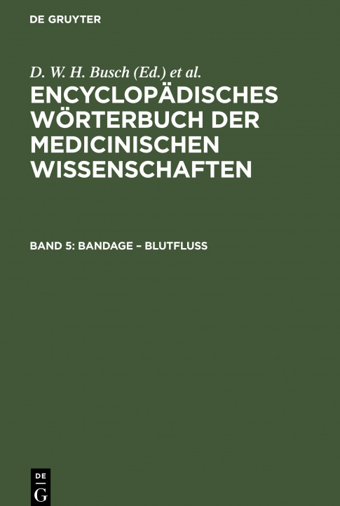 Carte Bandage - Blutfluss Christoph Wilhelm Hufeland