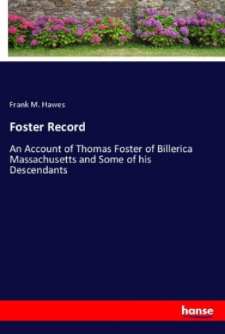 Knjiga Foster Record Frank M. Hawes