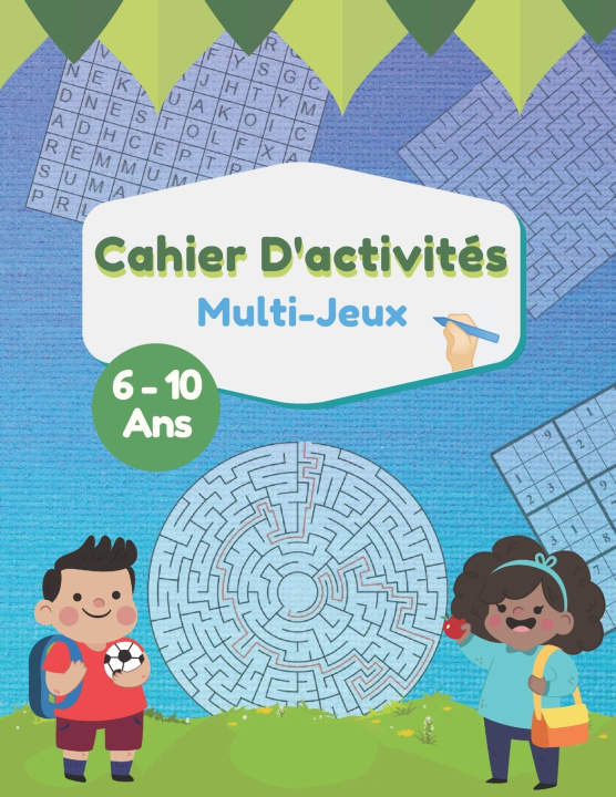 Libro Cahier d'Activites Multi-Jeux 6-10 Ans Niso Livre d'Activite Niso