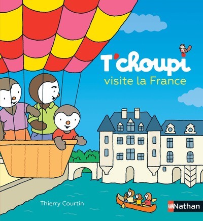 Carte T'choupi visite la France Thierry Courtin