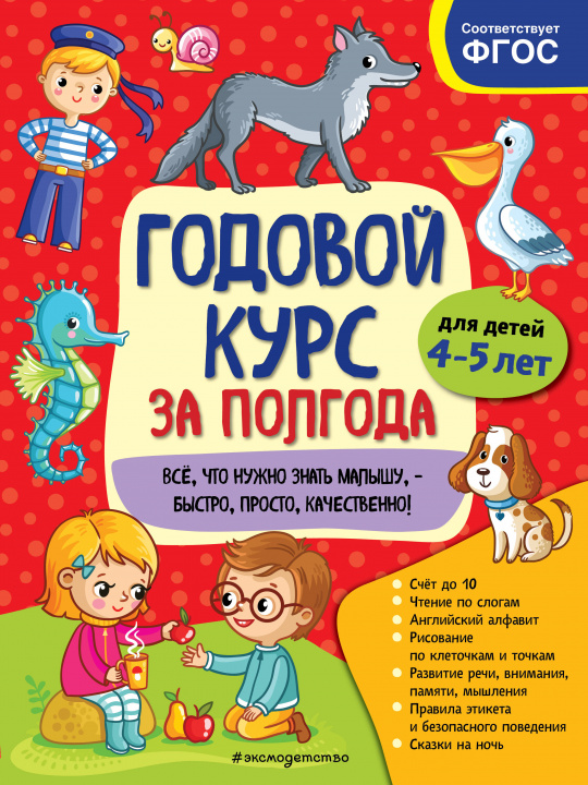 Könyv Годовой курс за полгода: для детей 4-5 лет 