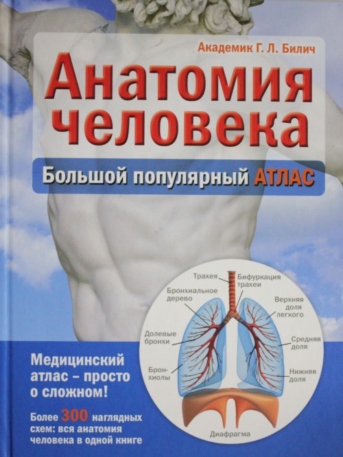 Knjiga Анатомия человека: большой популярный атлас Г. Билич