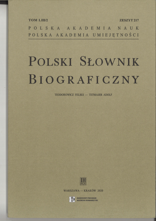Carte Polski slownik biograficzny. Vol 53/4 