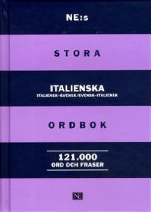 Kniha NE: s stora italienska ordbok: italiensk-svensk/svensk-italiensk Riccardo Guglielmi