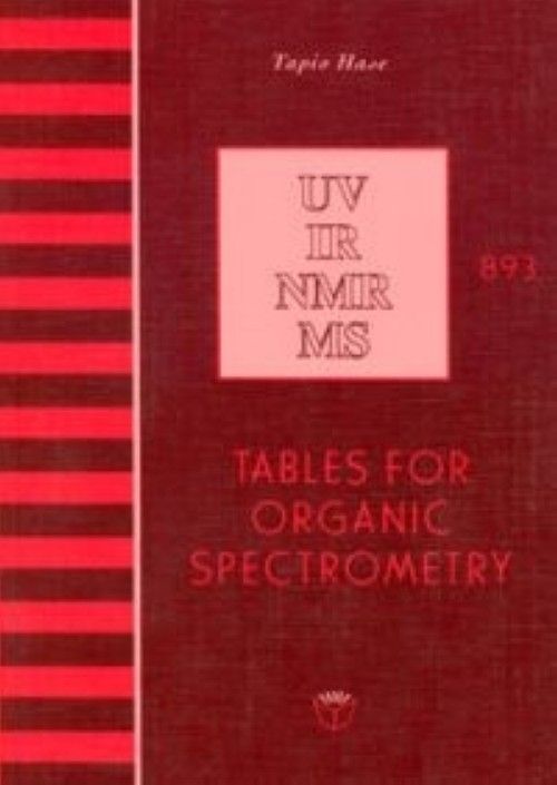 Book Tables for organic spectrometry Tapio Hase