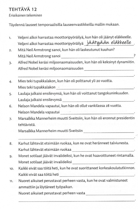 Kniha Harjoitus tekee mestarin 2. Suomen kielen keskitason harjoituksia maahamuuttajille Марья-Лииса Саунела