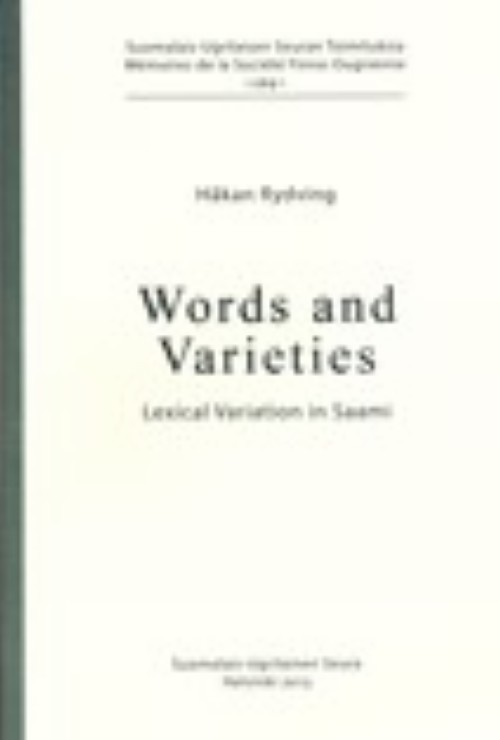 Boek Words and Varieties. Lexical Variation in Saami Rydving Håkan