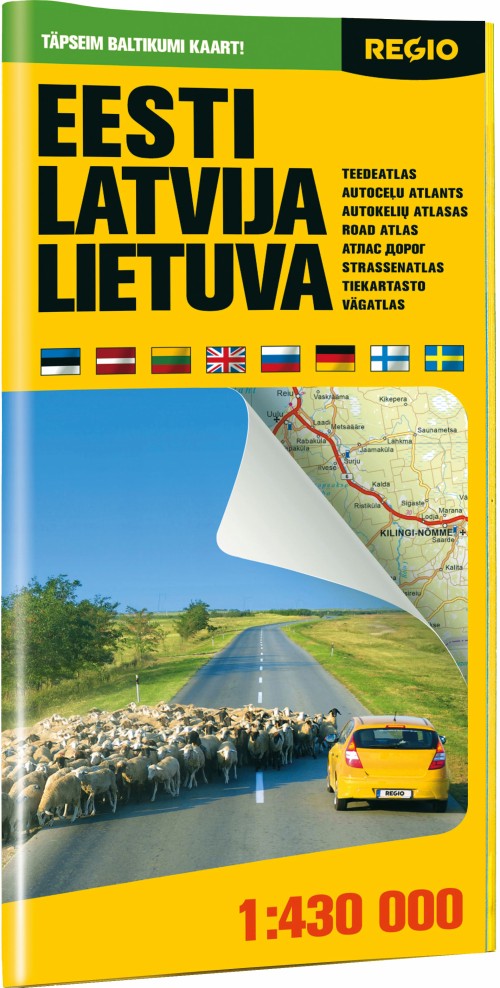 Kniha Regio baltimaade teedeatlas. eesti, latvija, lietuva 