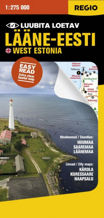 Kniha Regio lääne-eesti turismikaart 1:275 000 