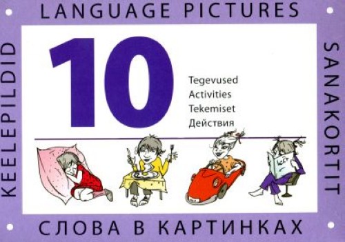 Kniha Komplekt Keelepildid / Language Pictures / Sanakortit / Слова в картинках 10-12 Mall Pesti