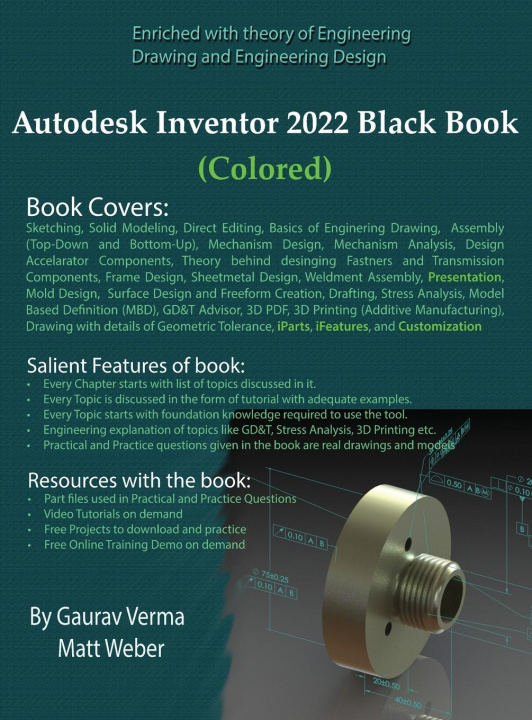 Книга Autodesk Inventor 2022 Black Book (Colored) Matt Weber