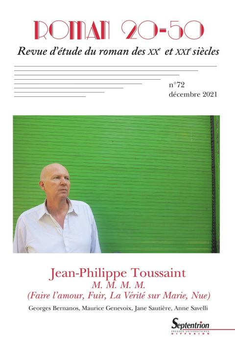 Carte Jean-Philippe Toussaint, M.M.M.M. (Faire l'amour, Fuir, La Vérité sur Marie, Nue) Petrillo