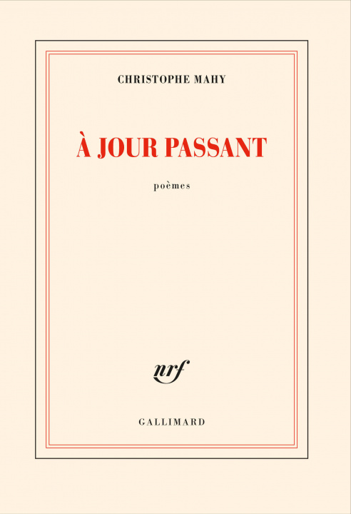 Knjiga À jour passant CHRISTOPHE MAHY
