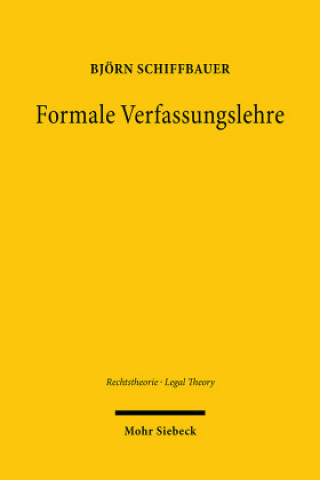 Könyv Formale Verfassungslehre 
