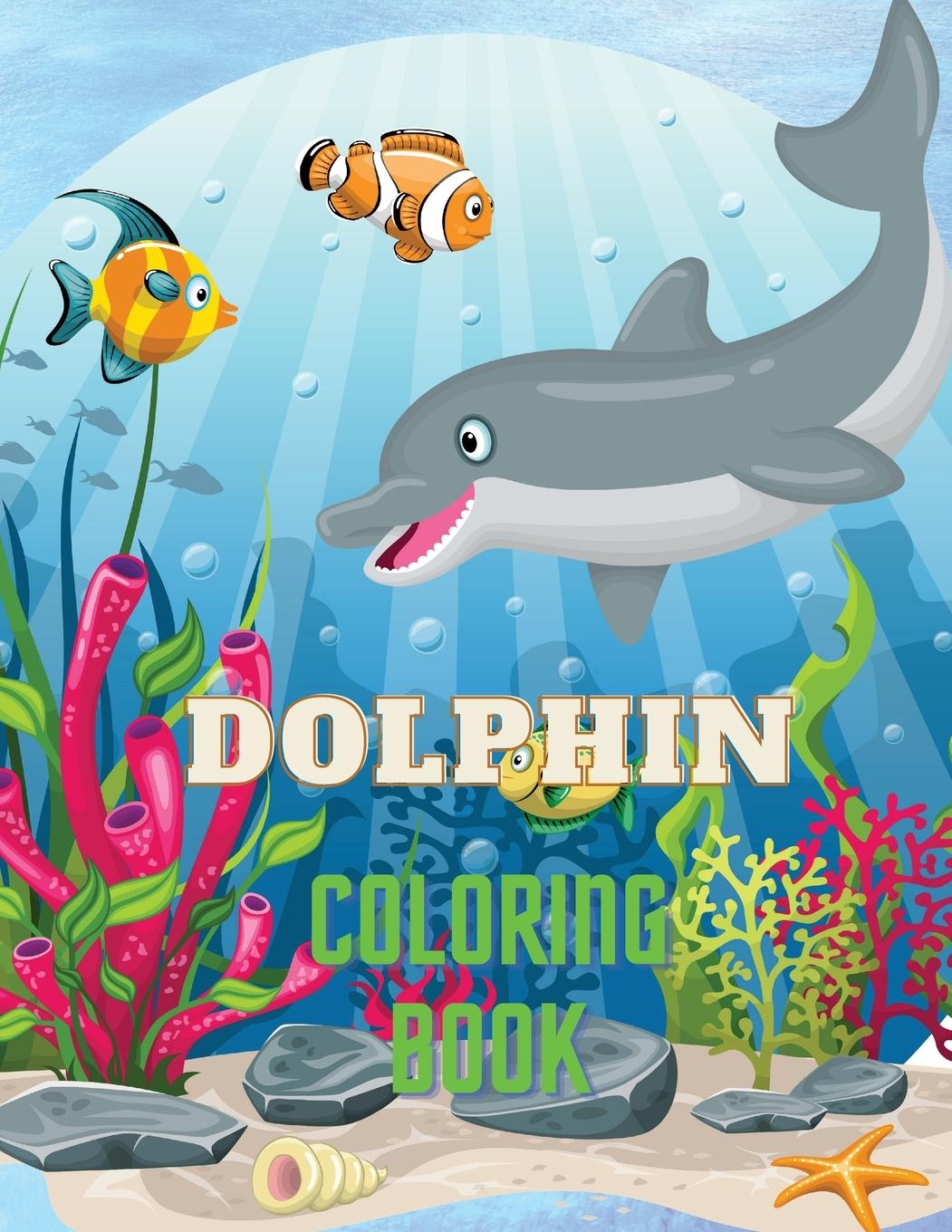 Libro Dolphin Coloring Book Mike Stewart